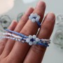 Trio – Lot de 3 Bracelets & Bague en Aigue-Marine | Bijou Élégant & Naturel