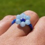Trio – Lot de 3 Bracelets & Bague en Aigue-Marine | Bijou Élégant & Naturel