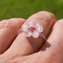 Trio – Lot de 3 Bracelets & Bague en Quartz Rose | Bijou Élégant & Féminin
