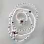 Lot de 3 Bracelets & 1 Bague en Howlite | Bijoux artisanaux élégants aux nuances marbrées, faits main dans le Cotentin.