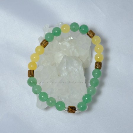 Bracelet Jade, Cornaline, Pierre de Lave Aventurine Bijou mixte en pierres naturelles, alliant vitalité, protection et équilibre