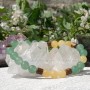 Ava – Bracelet Aventurine, Jade Jaune & Bois de Wengé | Bijou Naturel & Équilibrant