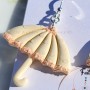 Boucles d’oreilles Parapluie de Cherbourg – Bijou fait main en argent et pâte polymère