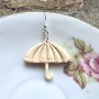 Boucles d’oreilles Parapluie de Cherbourg – Bijou fait main en argent et pâte polymère