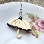 Boucles d’oreilles Parapluie de Cherbourg – Bijou fait main en argent et pâte polymère