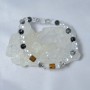 Bracelet Pia en quartz rutilé, cristal de roche et bois – bijou naturel, énergétique et fait main dans le Cotentin.