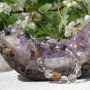 : Bracelet en cristal de roche et quartz rutilé – Bijou énergétique fait main
