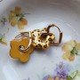 Boucles Savana réversibles léopard et or – Bijoux artisanaux français