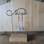 Flora II, boucles d'oreilles pendantes fleurs blanche en rocaille