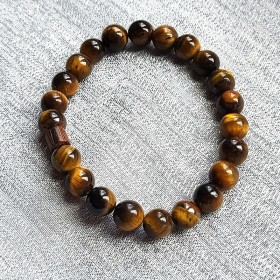 Bracelet Tigrou en perles œil de tigre naturelles fait main