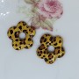 Boucles Savana réversibles léopard et or – Bijoux artisanaux français