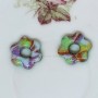 Petites pampilles fleurs Laurette Pastélia pastel – Accessoires interchangeables pour créoles