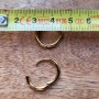 Mini créoles dorées acier inoxydable 1,5 cm