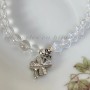 Cristalyne – Bracelet cristal de roche et cristal autrichien