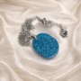 Collier Lyne Fleur Bleue Fait Main | De Perles en Bijoux